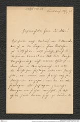 Nachlass Franz Steindachner, Brief von Josef Redtenbacher an Franz Steindachner (14.06.1878), Inv.Nr. 413.01, Seite 1